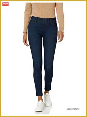 Pull-On Mid Rise Stretchy Knit Jegging Skinny Fit Super Stretch Denim
